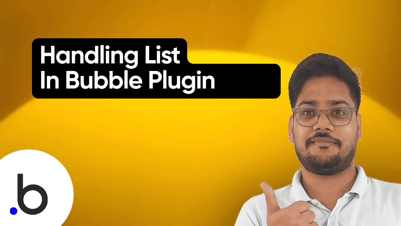 Handling Lists within Bubble Plugin Editor